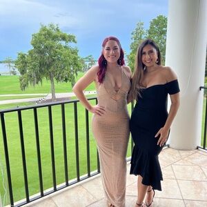 Elegant Black Off-Shoulder Midi Dress